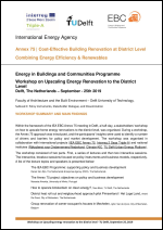 Workshop on upscaling energy renovation to the district level - Summary and Main Findings