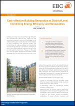 Factsheet: Cost-effective Building Renovation at District Level Combining Energy Efficiency & Renewables